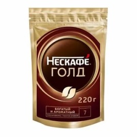 Нескафе Голд 220 гр. пакет