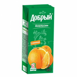 Добрый Апельсин 0,2 л. (27 шт.)