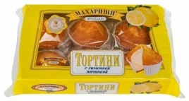 Тортини кекс 200 гр. упак (16 шт.)