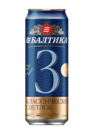 Балтика №3 0,45 л. (24 шт.) ж\б