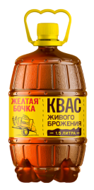 Квас "Желтая Бочка" 1,5 л. (6 шт.)
