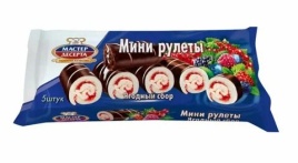 Мастер десерта в ассорт. 175 гр. мини рулет (15 шт.)