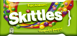 Скитлс зеленый (кисломикс) блок (12 шт.)