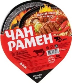 Чан Рамен суп-лапша б/п говядина ост. 86 гр. упак (24 шт.)