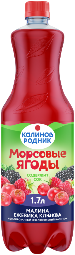 Морс Калинов Малина Ежевика Клюква 1,7 л. (6 шт.) фото 1