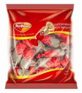 Батончики Рот-Фронт (конфеты) 250 гр. фото 1