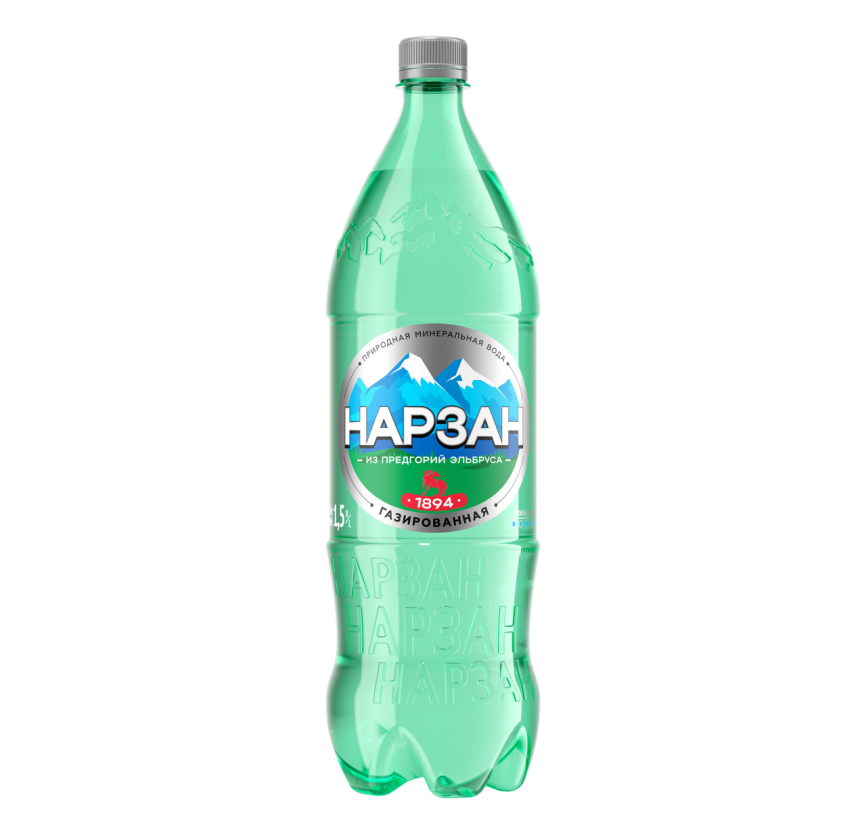 Нарзан  1 л. (9 шт.) газ фото 1