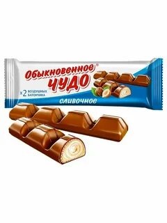 Вафли Чудо обыкновенное сливочная 60 гр. блок (24 шт.) фото 1