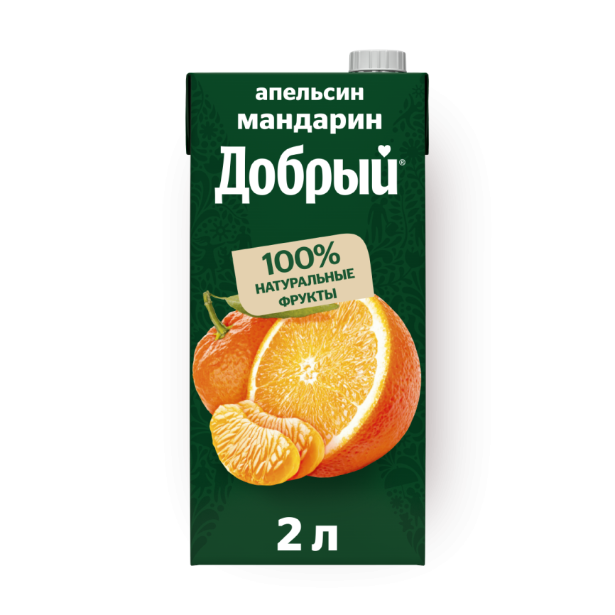 Добрый Апельсин Мандарин 2л. (6 шт.) фото 1