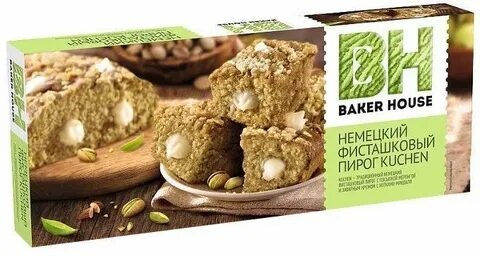 Пирог Baker House Kuchen 350 гр. Фисташковый фото 1